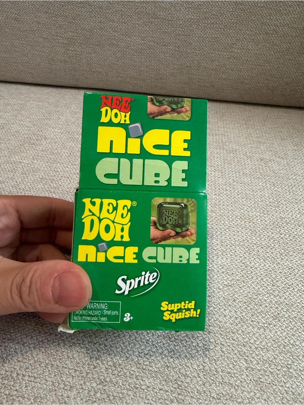 NeeDoh x Sprite Nice Cube Squishy Toy - Green